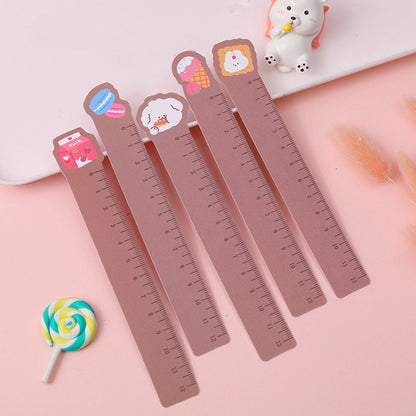 5pcs Cute Animal Ultra-thin Soft Ruler Combination 1.1-6 Inches PP Material - Renee Lane Company