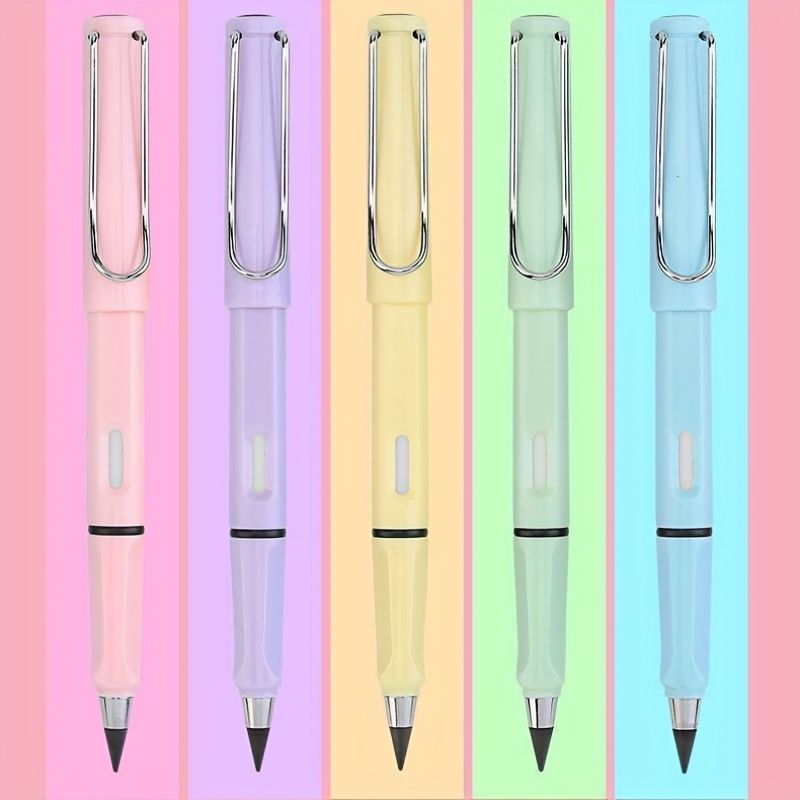 5pcs Of Timeless Pencils With Different Colors,pencils That Can Always Replace Pencil Tips,inkless Pencils That Can Always Be Used With Black Technology, Pencil Sets For Painting And Writing - Renee Lane Company