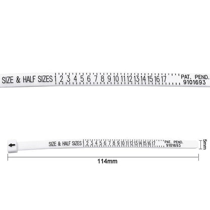 5pcs Ring Size Ruler Ring Measurement Tool Hand Ring Ring Size Measurement Ring Gauge Finger Gauge Real Tester - Renee Lane Company