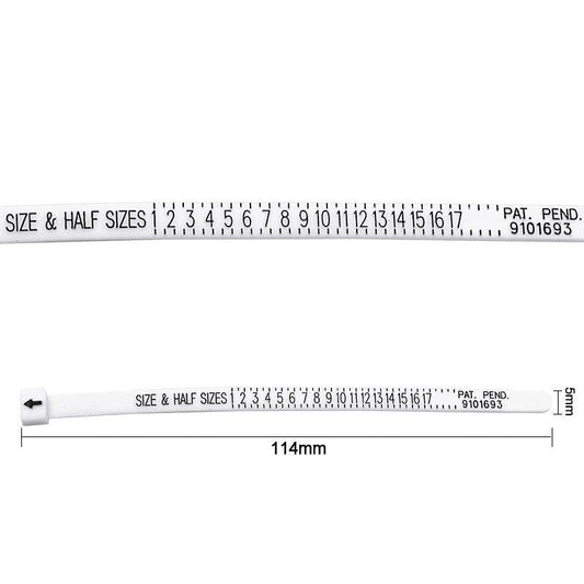 5pcs Ring Size Ruler Ring Measurement Tool Hand Ring Ring Size Measurement Ring Gauge Finger Gauge Real Tester - Renee Lane Company