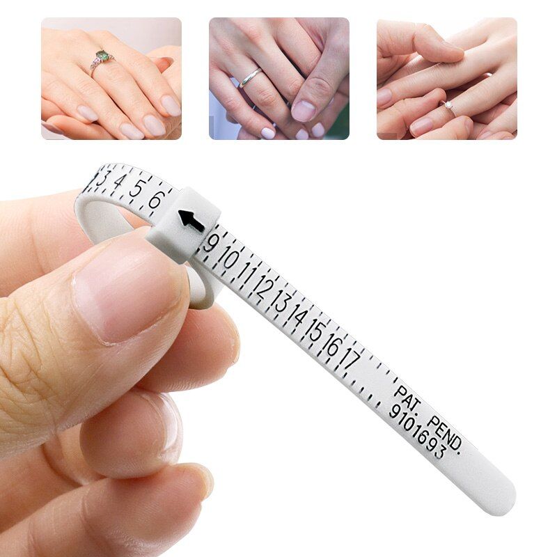 5pcs Ring Size Ruler Ring Measurement Tool Hand Ring Ring Size Measurement Ring Gauge Finger Gauge Real Tester - Renee Lane Company