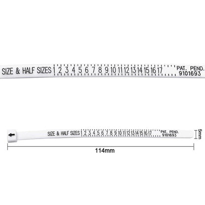 5pcs Ring Size Ruler Ring Measurement Tool Hand Ring Ring Size Measurement Ring Gauge Finger Gauge Real Tester - Renee Lane Company