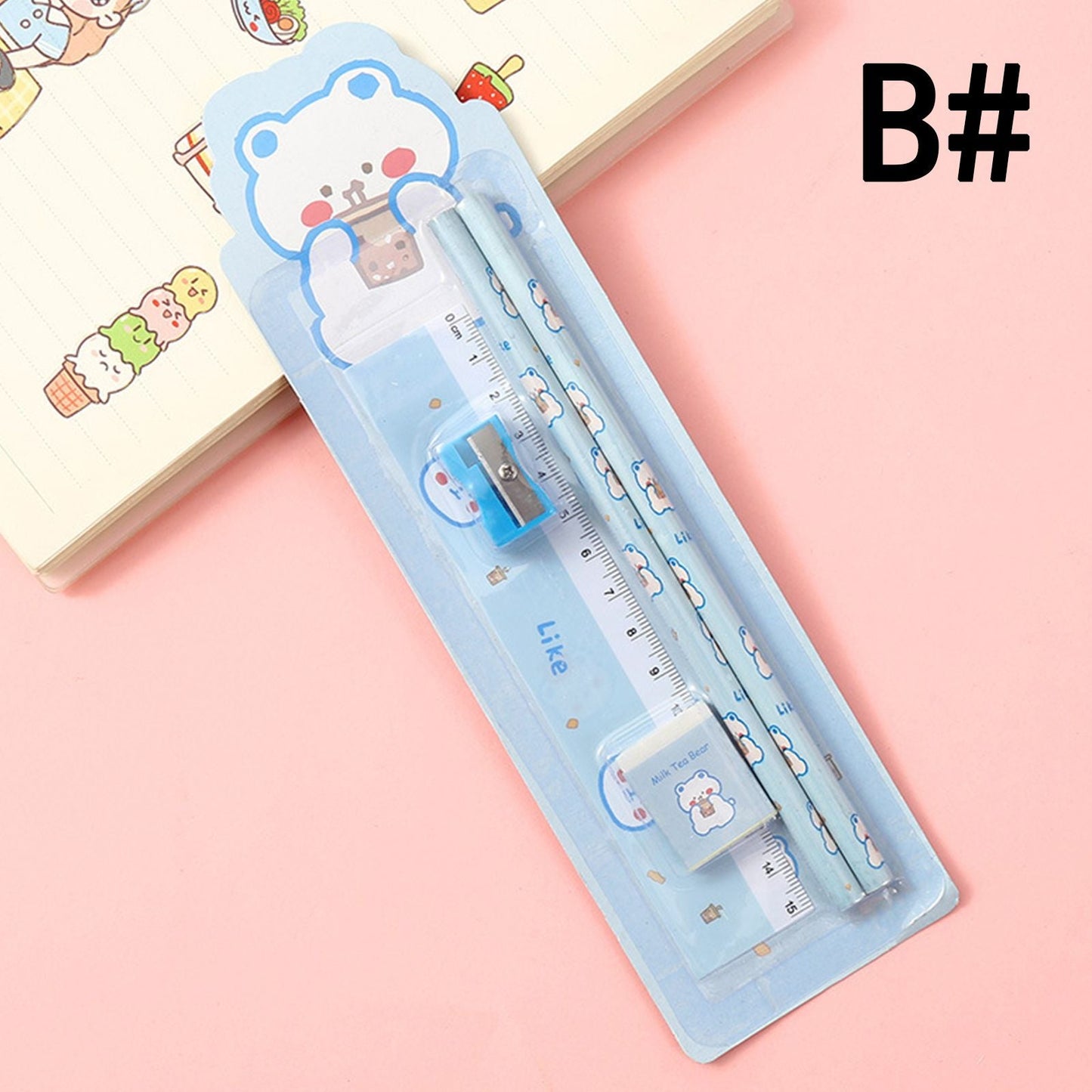 5pcs/Set Cartoon Pencil Set Pencil Funny Writing Tool For Office School - Renee Lane Company