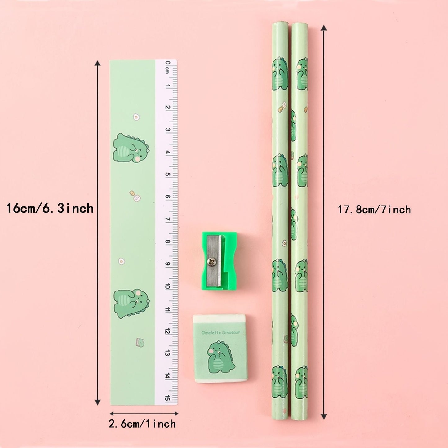 5pcs/Set Cartoon Pencil Set Pencil Funny Writing Tool For Office School - Renee Lane Company