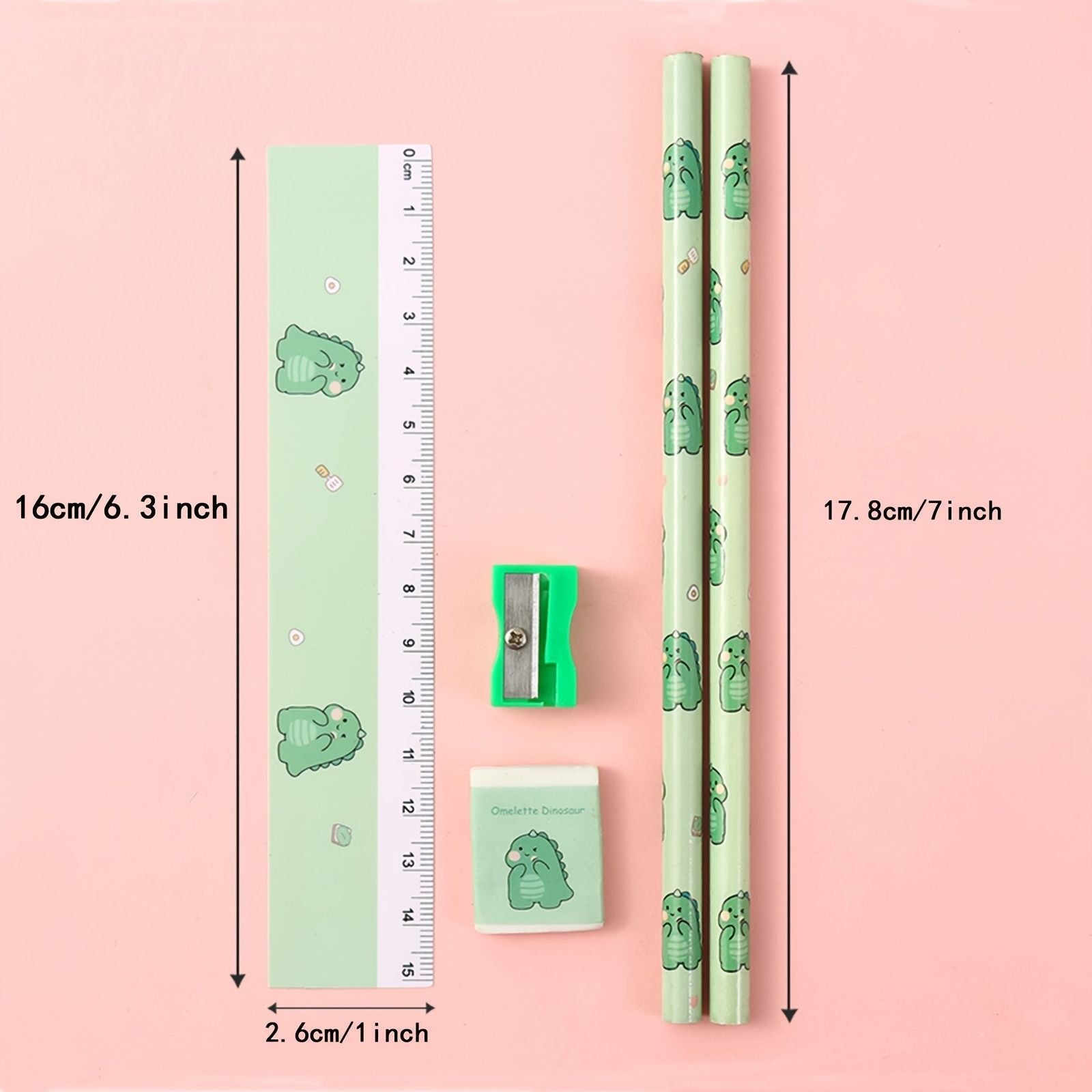 5pcs/Set Cartoon Pencil Set Pencil Funny Writing Tool For Office School - Renee Lane Company