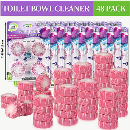 6/24 12/48 Packs Toilet Bowl Cleaner,Toilet Cleaner With Deodorizing Fragrance,Multi-Function Automatic Toilet Cleaner,Toilet Deodorant,Yellow stain And Odor Removal, Deep Cleaning Toilet Tablets - Renee Lane Company