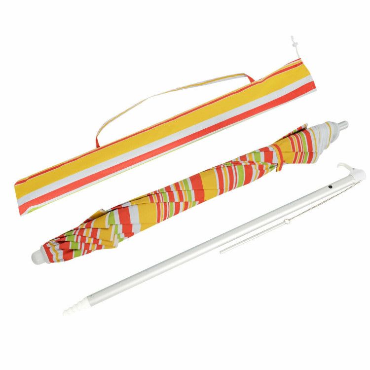 6.5 Feet Beach Umbrella with Carry Bag without Weight Base - Renee Lane Company