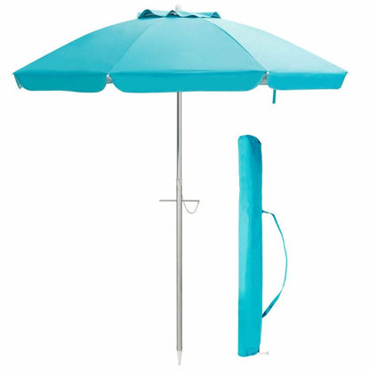 6.5 Feet Beach Umbrella with Carry Bag without Weight Base - Renee Lane Company