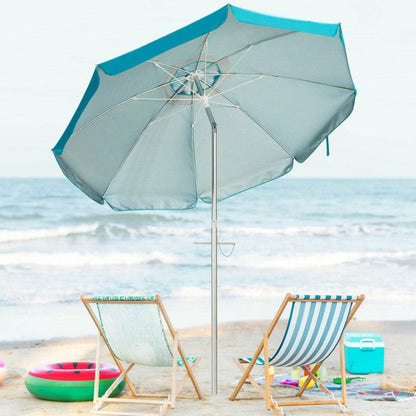 6.5 Feet Beach Umbrella with Carry Bag without Weight Base - Renee Lane Company