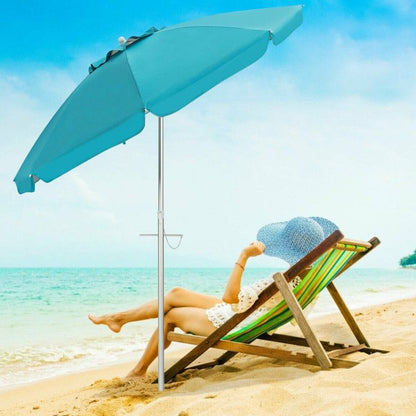 6.5 Feet Beach Umbrella with Carry Bag without Weight Base - Renee Lane Company