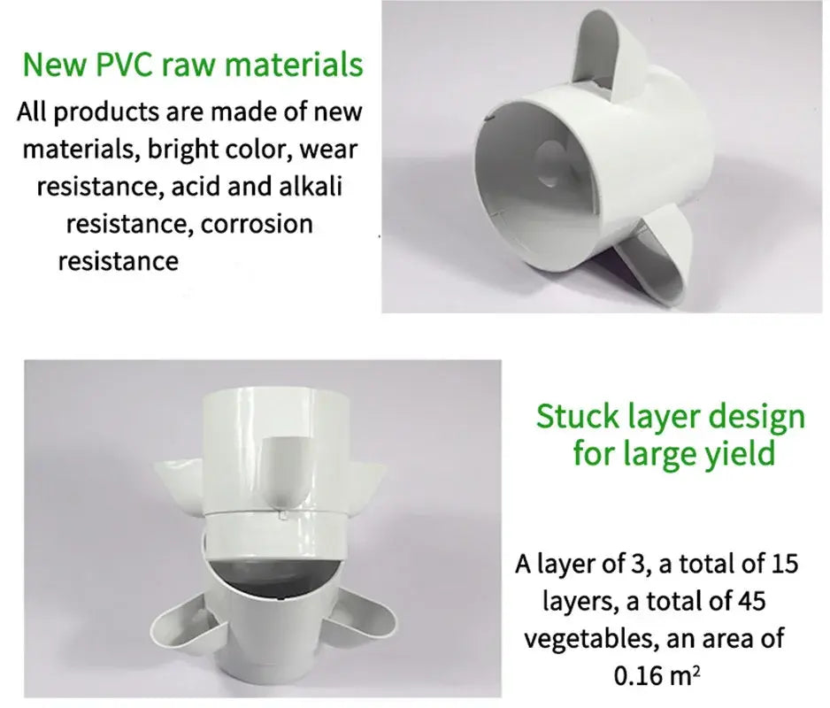 6 Layers 18 Plants Sites NFT Hydroponics Growing System Vertical Tower Gardern Greenhouse Kit for Leaf Vegetables - Renee Lane Company