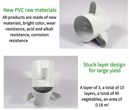6 Layers 18 Plants Sites NFT Hydroponics Growing System Vertical Tower Gardern Greenhouse Kit for Leaf Vegetables - Renee Lane Company