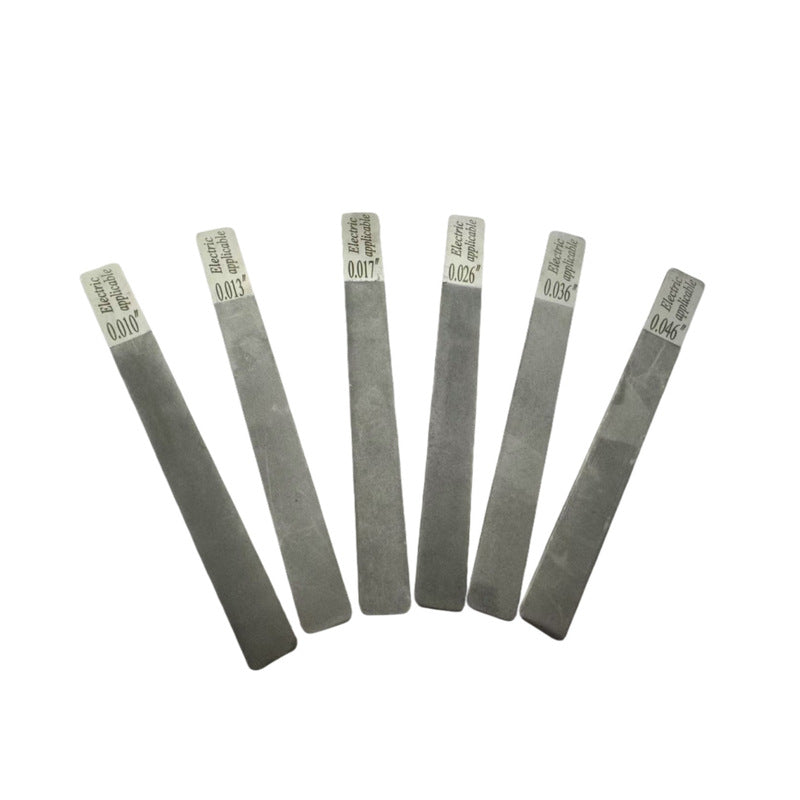 6-Piece Stainless Steel Guitar Fret Files Set,  Fret Dressing Kit for Acoustic/Electric Guitar, Luthier Repair Tools - Renee Lane Company