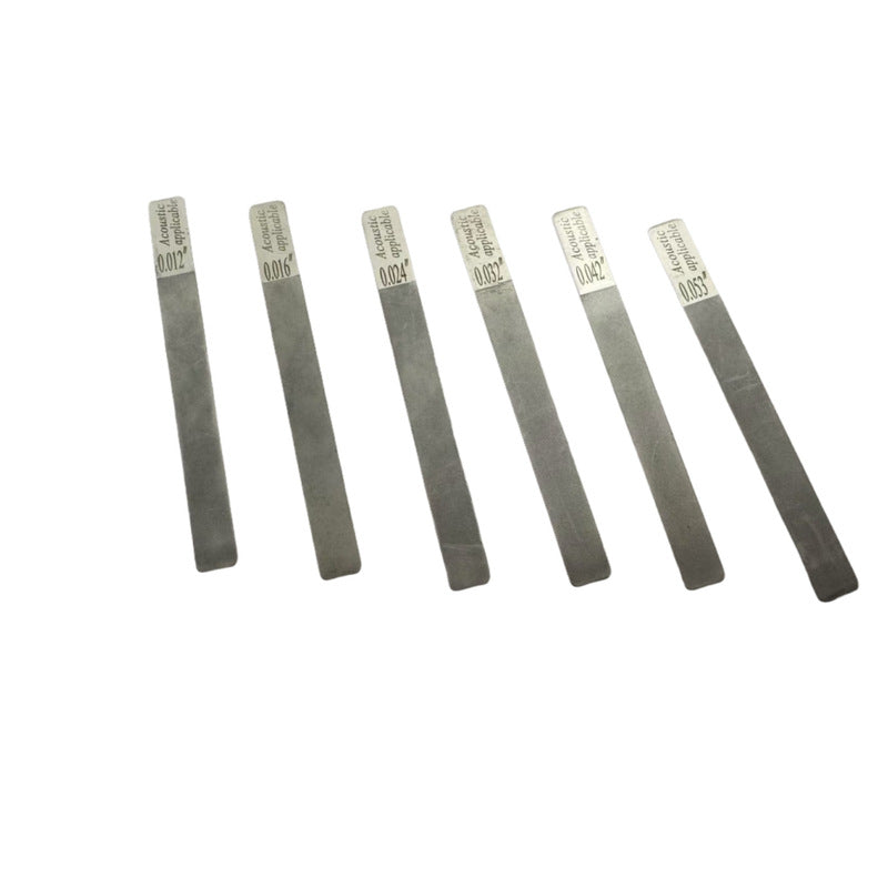 6-Piece Stainless Steel Guitar Fret Files Set,  Fret Dressing Kit for Acoustic/Electric Guitar, Luthier Repair Tools - Renee Lane Company