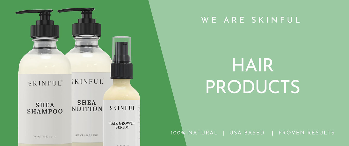 Skinful Hair Growth Serum for Hair Loss Treatment - Reviving Hair Serum for Thinning Hair - 2oz