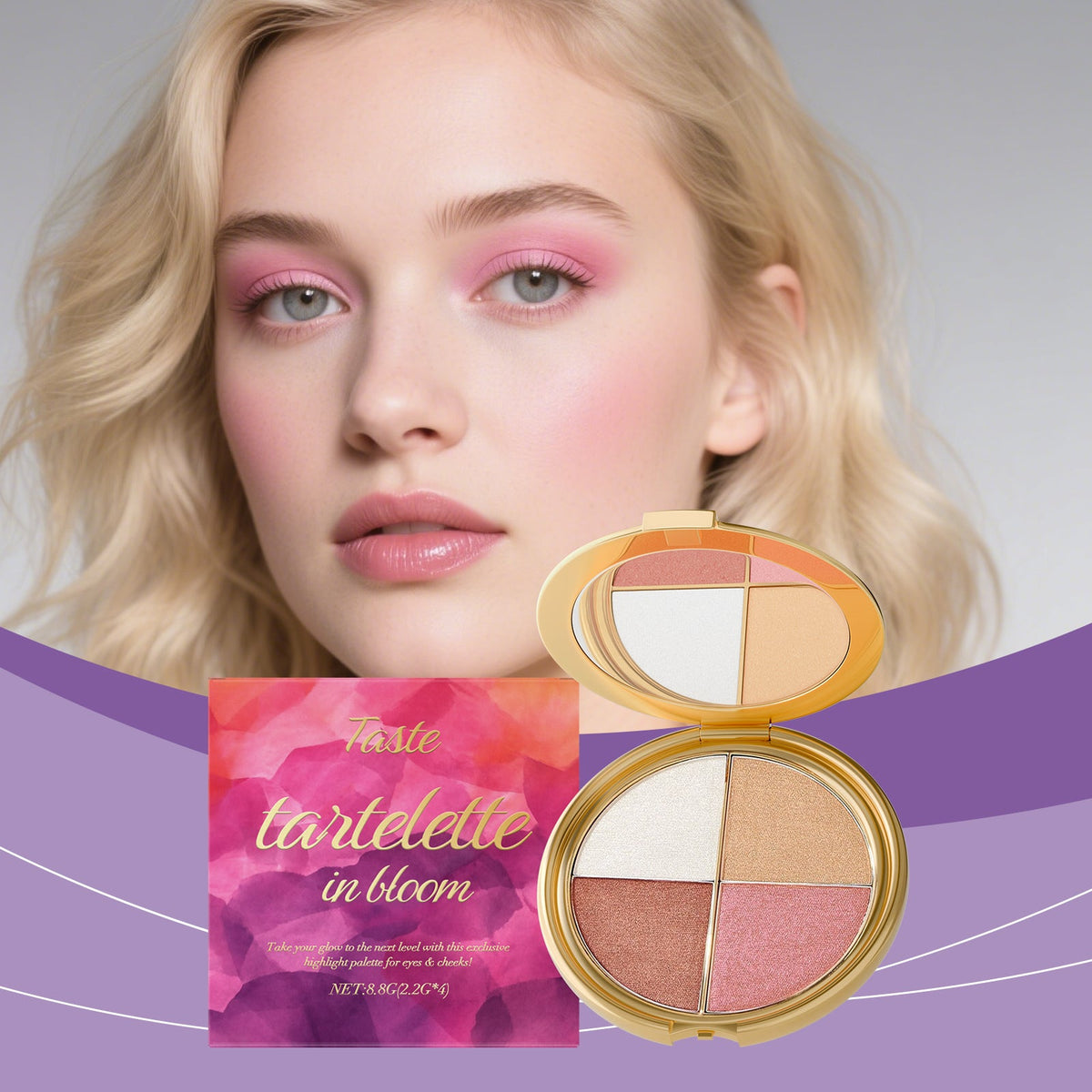 Highlighter Eyeshadow & Blush Palette