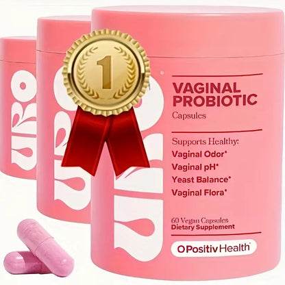 URO Vaginal Probiotics for Women pH Balance with Prebiotics & Lactobacillus Probiotic Blend - Women's Vaginal Health Supplement - Promote Healthy Vaginal Odor & Vaginal Flora, 60 Count (Pack of 1) - Renee Lane Company