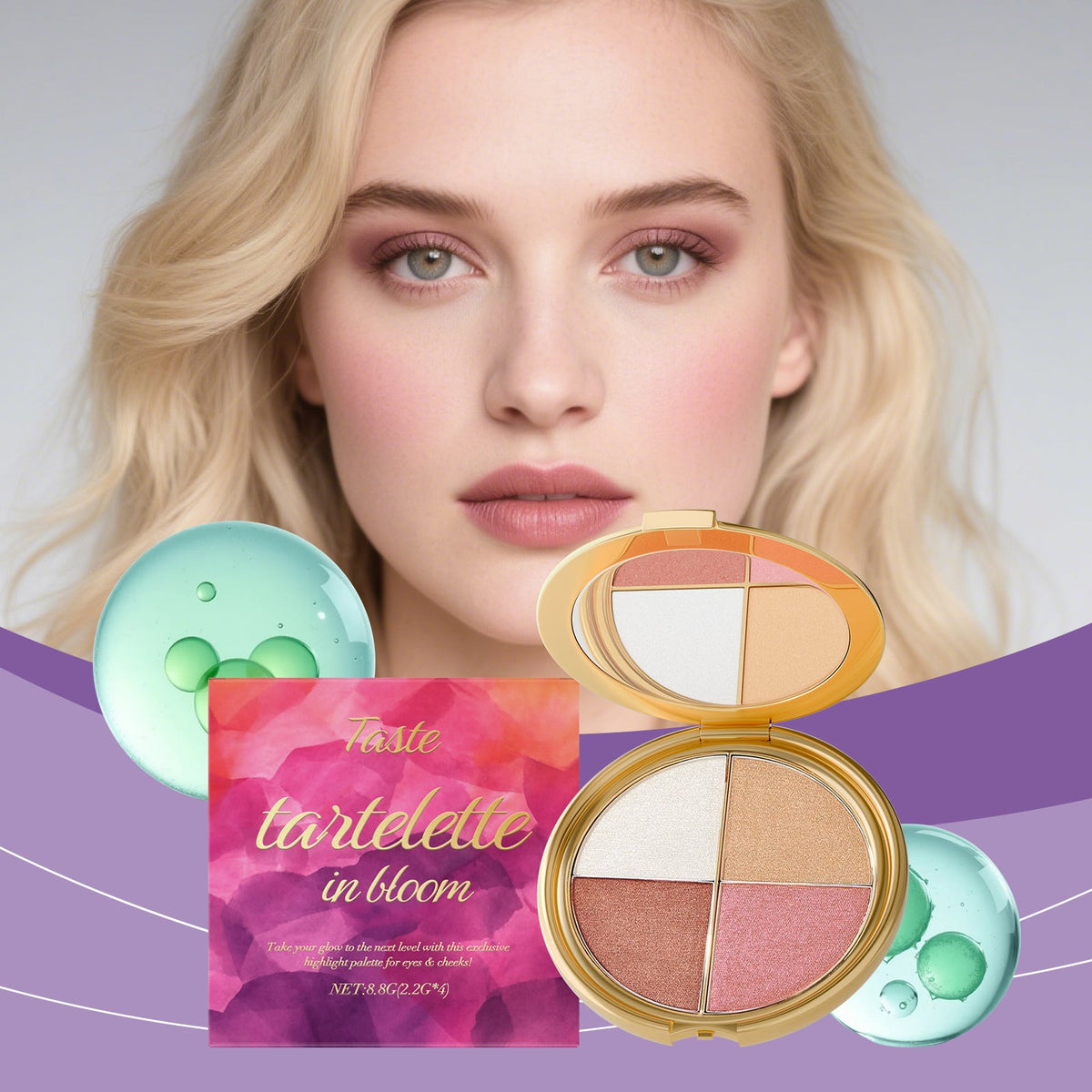 Highlighter Eyeshadow & Blush Palette