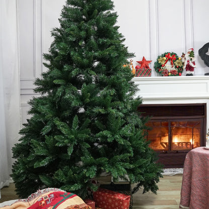 6FT Christmas Tree with 7-layer & 976 branch tips, Premium Flame-Retardant PVC - Renee Lane Company
