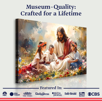Wall art product card featuring framed scene and text: “Museum-Quality: Crafted for a Lifetime”