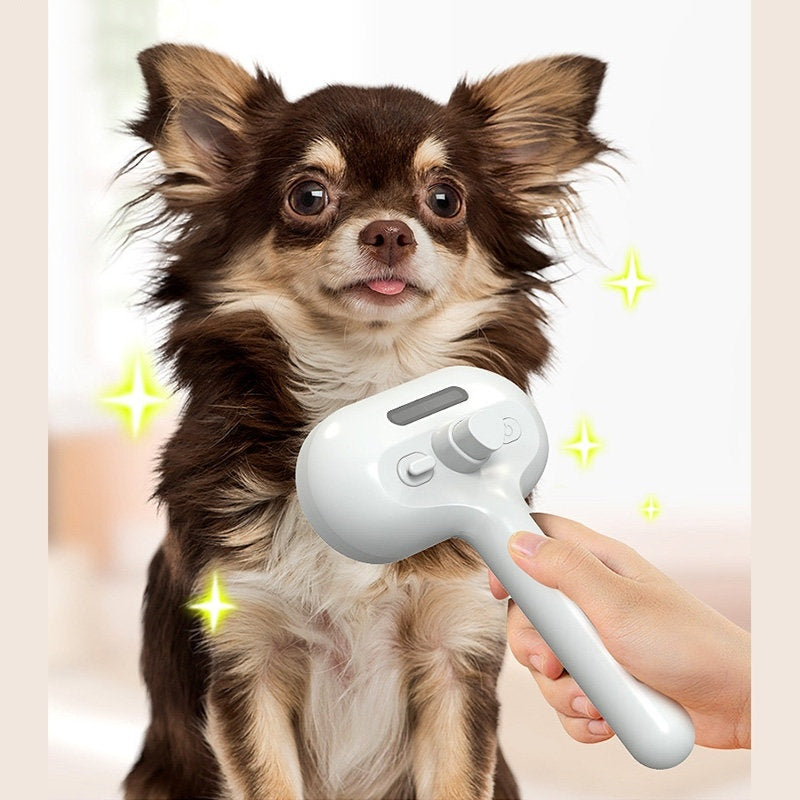 Pet Comb Self Cleaning Pets Hair Remover Brush For Dogs Grooming Tools Dematting Comb Built-in Mist Humidifier Pet Products - Renee Lane Company