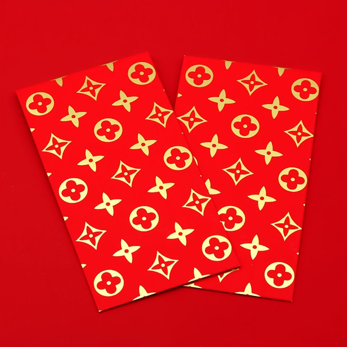 6pcs 2023 Red Envelopes - Hard Paper Bronzing Style for Chinese New Year Luck! - Renee Lane Company