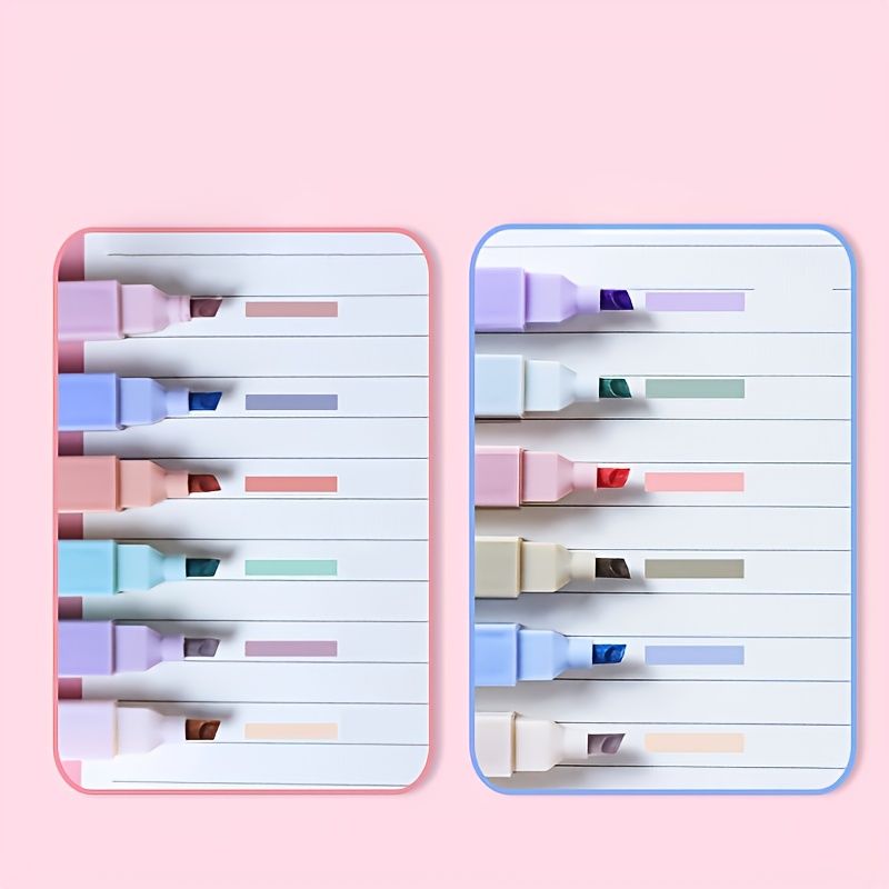 6pcs Candy Color Highlighter Pens - Renee Lane Company