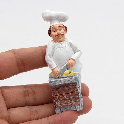 6pcs, Cute Cartoon Chef Refrigerator Magnets - 3D Magnetic Stickers for Kitchen Decoration and Home Decor - Perfect Birthday Gift - Renee Lane Company