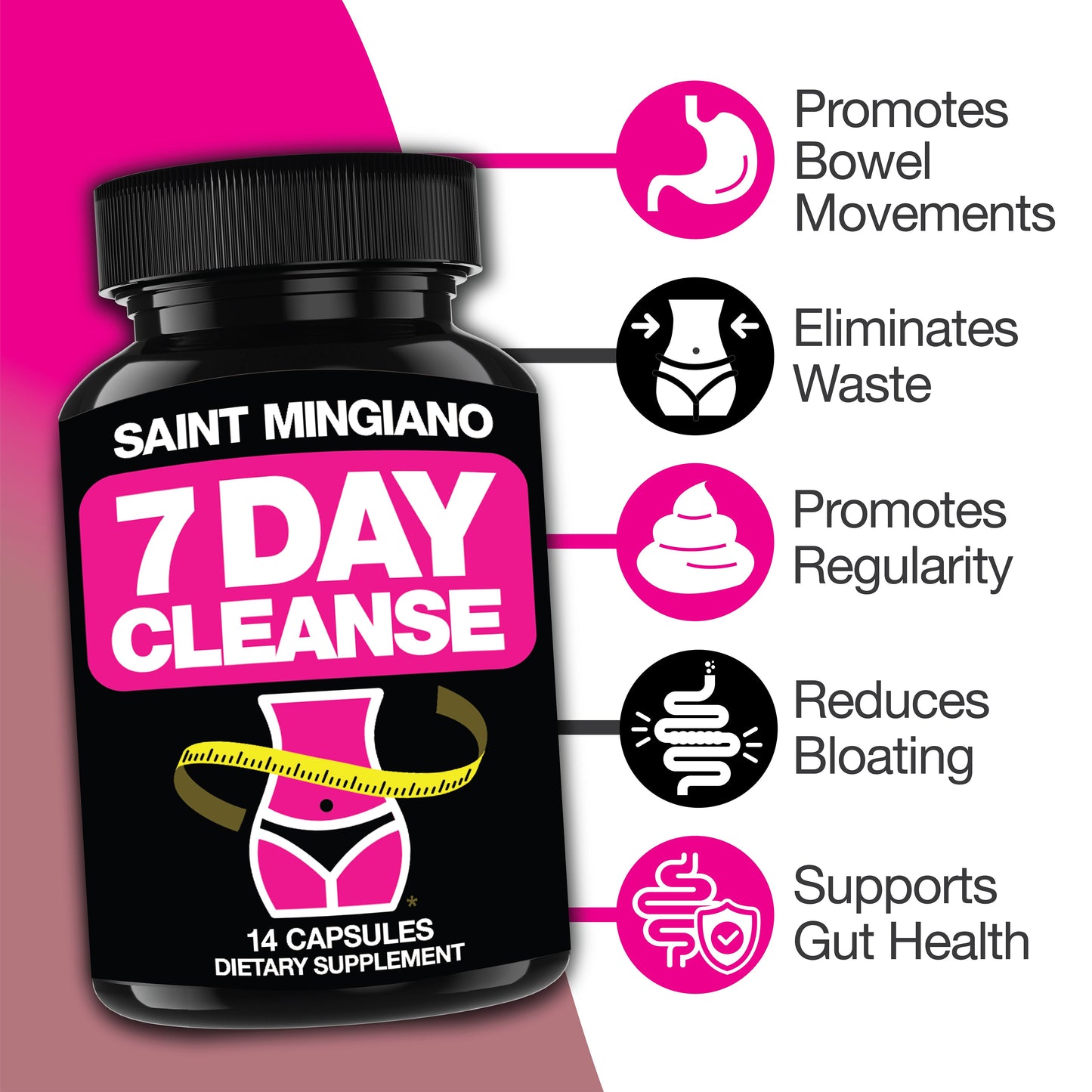 7 Day Cleanse Program | Colon Detox with Natural Laxative for Constipation & Bloating - Renee Lane Company
