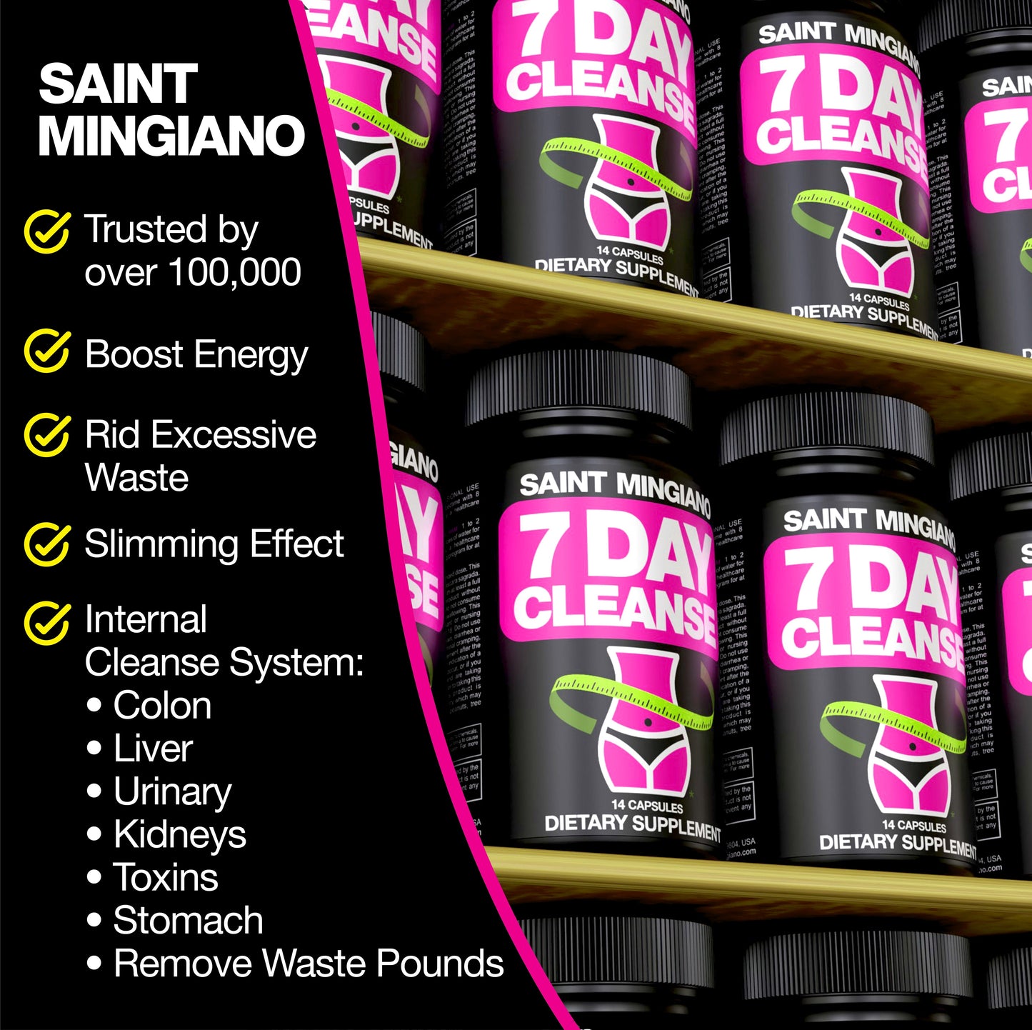 7 Day Cleanse Program | Colon Detox with Natural Laxative for Constipation & Bloating - Renee Lane Company