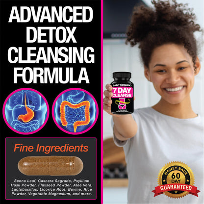 7 Day Cleanse Program | Colon Detox with Natural Laxative for Constipation & Bloating - Renee Lane Company