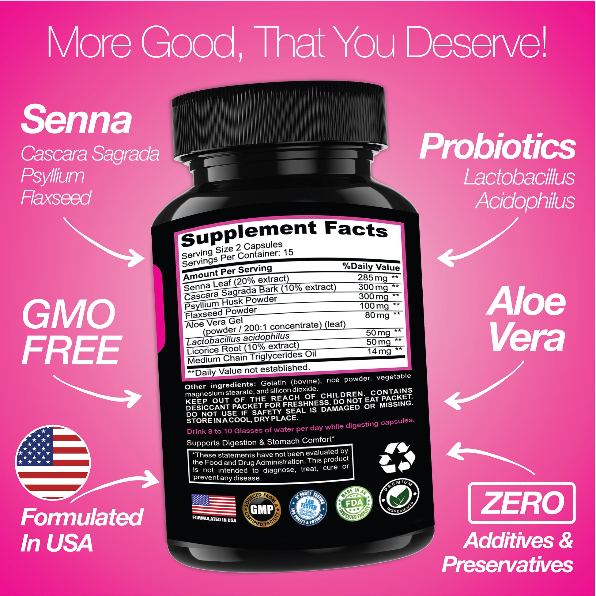 7 Day Cleanse Program | Colon Detox with Natural Laxative for Constipation & Bloating - Renee Lane Company