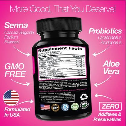 7 Day Cleanse Program | Colon Detox with Natural Laxative for Constipation & Bloating - Renee Lane Company