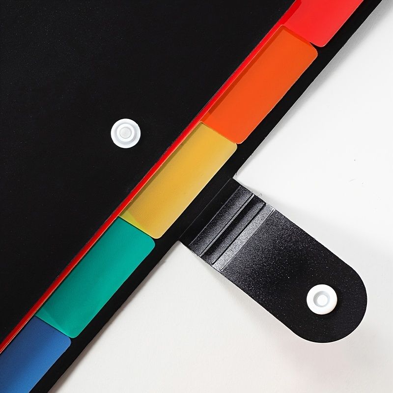 7-Grid Rainbow Expanding File Folder: Keep Your Important Documents Organized at Home or School! - Renee Lane Company