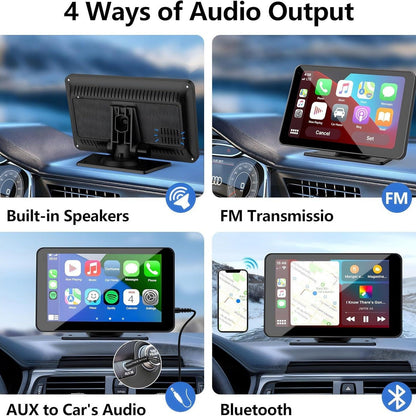 7-inch wireless Carplay portable car Bluetooth MP5 player multimedia Android projection navigation device - Renee Lane Company