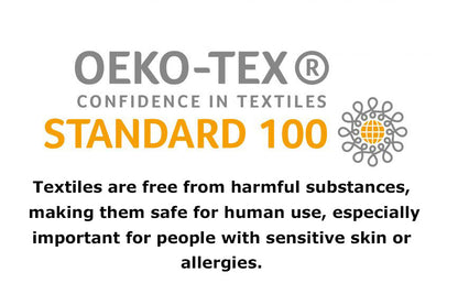 OEKO-TEX Standard 100 certification text badge