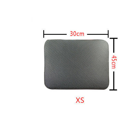 Double Layer Litter Cat Bed Pads Pet Cat Litter Mat Trapping Pets Litter Box Mat Pet Product Bed For Cats House Clean Mat - Renee Lane Company