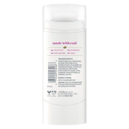 Dove Deodorant Stick Dragon Fruit Fizz for 72 Hour Odor Protection Aluminum Free 2.4 oz