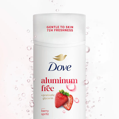 Dove Deodorant Stick Berry Spritz for 72 Hour Odor Protection Aluminum Free 2.4 oz