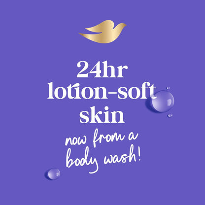 Dove Body Wash Unwind Blueberry & Moon Milk For 24hr Lotion-Soft Skin Moisturizing Skin Cleanser with No Sulfates No Parabens 30.6 oz