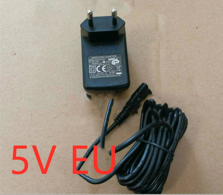 Electric nail grinder 5V EU power adapter and charging cable