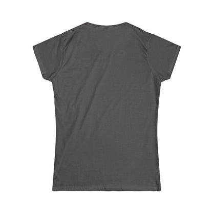 Unisex T-shirt in charcoal dark gray, back view, crew neck, short sleeves