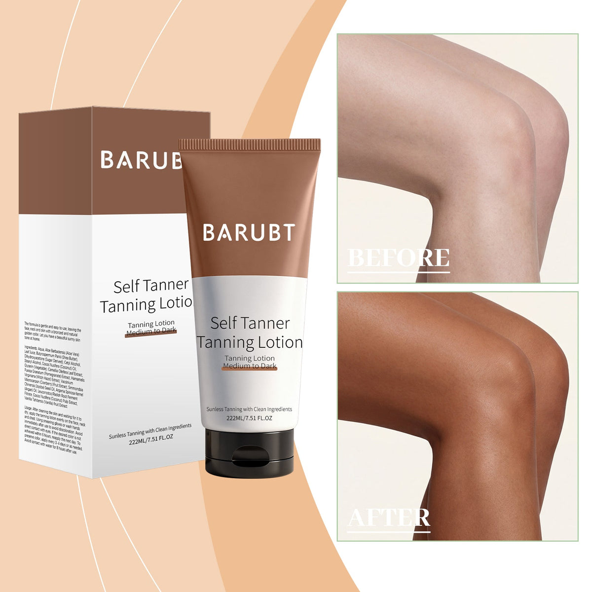 Self-Tanning Lotion Deep Brown