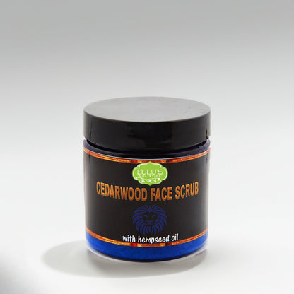 Cedarwood Face Scrub – Exfoliating Cleanser for Men