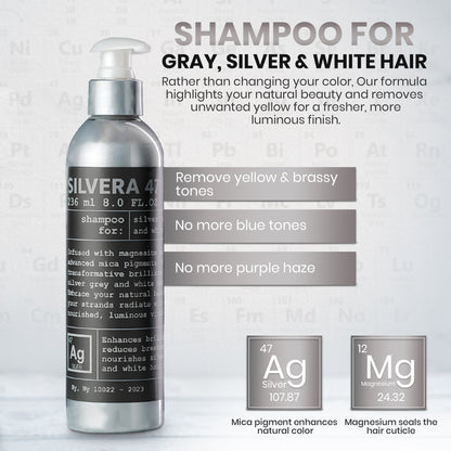 Silvera 47 Silver Grey Hair Shampoo For Grey Hair Shine By JOEL WARREN