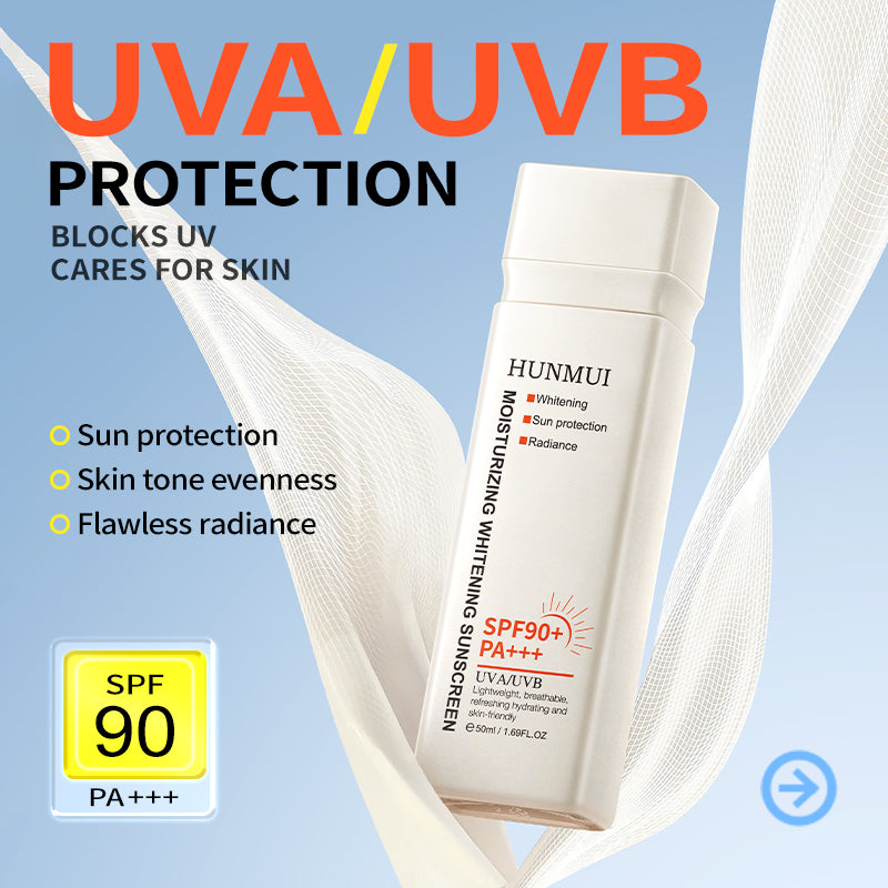 HUNMUI Moisturizing Double Protection Sunscreen 50ml SPF90 PA Innovative Version