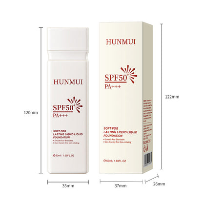 HUNMUI Soft Mist Long-Lasting Sunscreen Foundation 50ml SPF50 PA