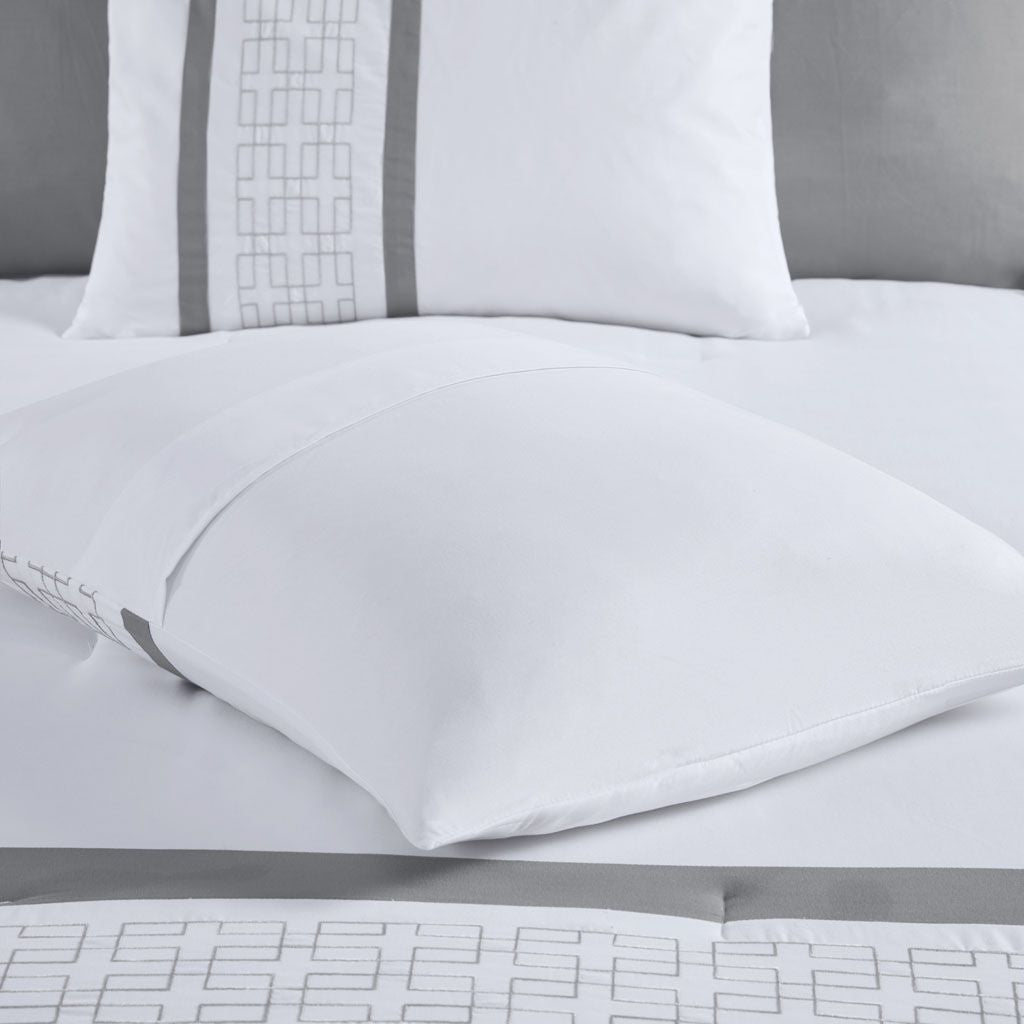 8 Piece Embroidered Comforter Set - Renee Lane Company