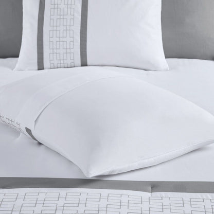 8 Piece Embroidered Comforter Set - Renee Lane Company