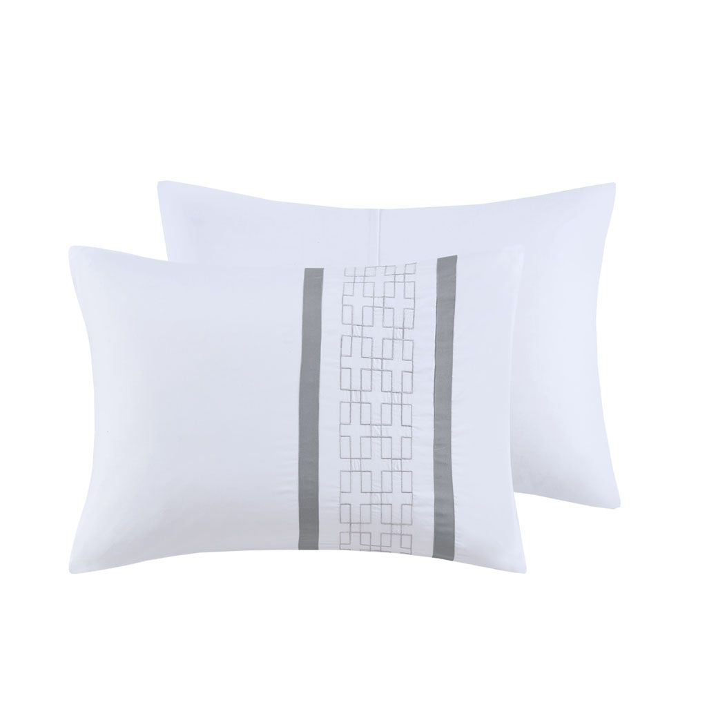 8 Piece Embroidered Comforter Set - Renee Lane Company